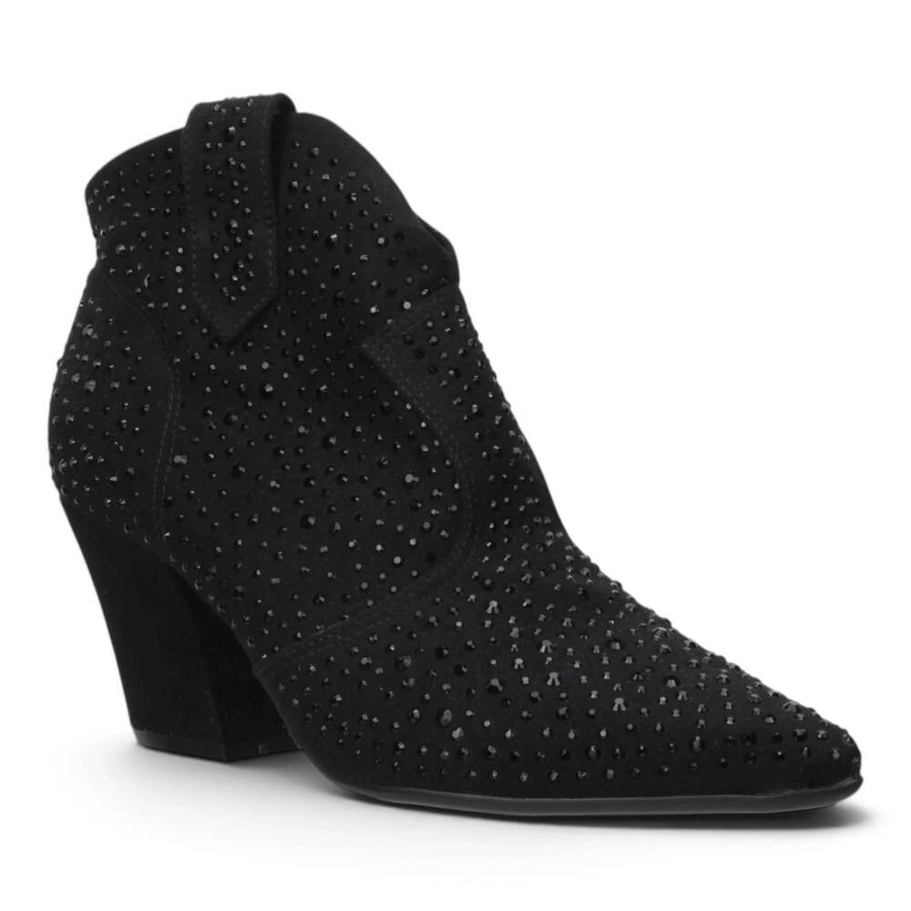 NEW BRUNO MENEGATTI women's darling suede bootie in black